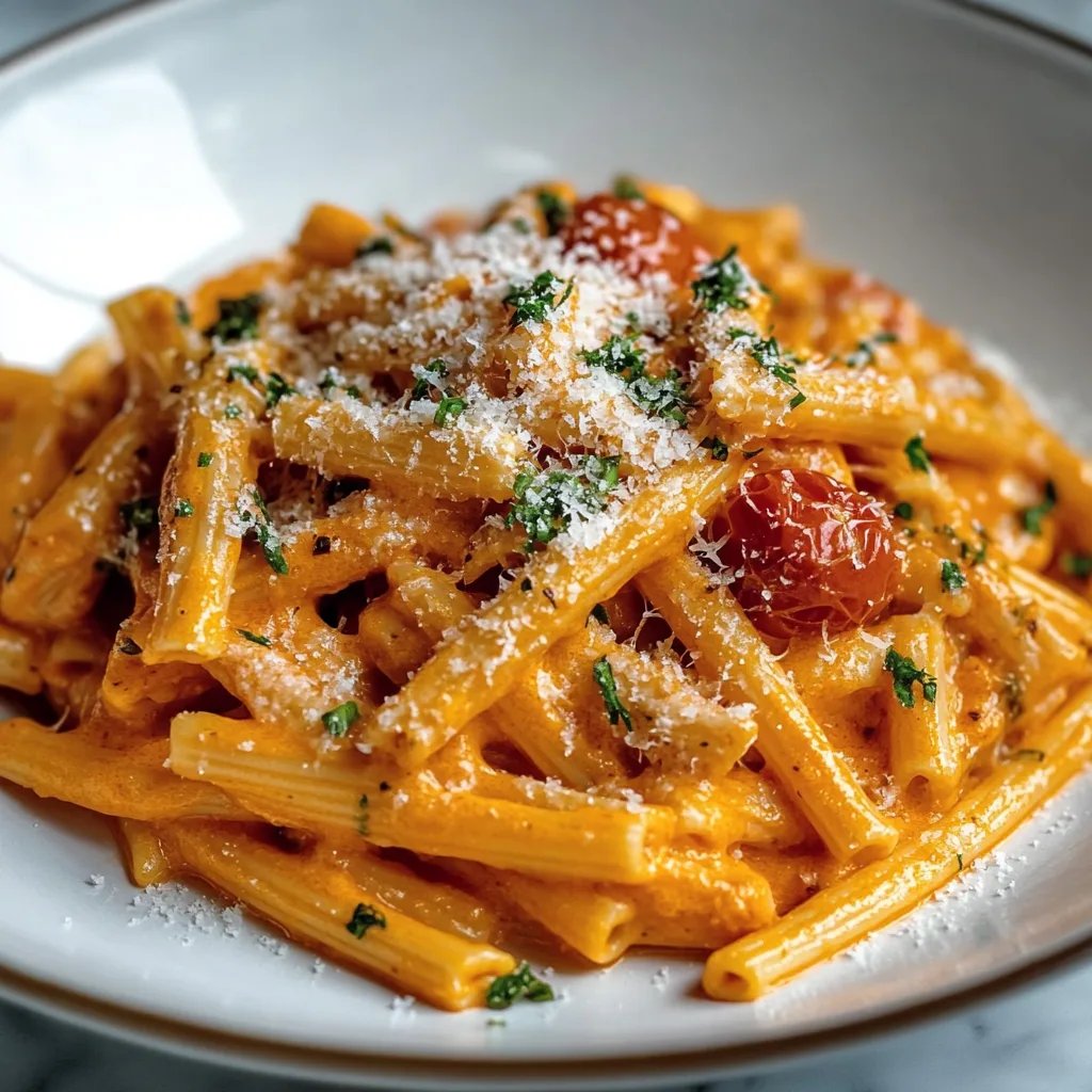 Creamy Tomato Garlic Pasta