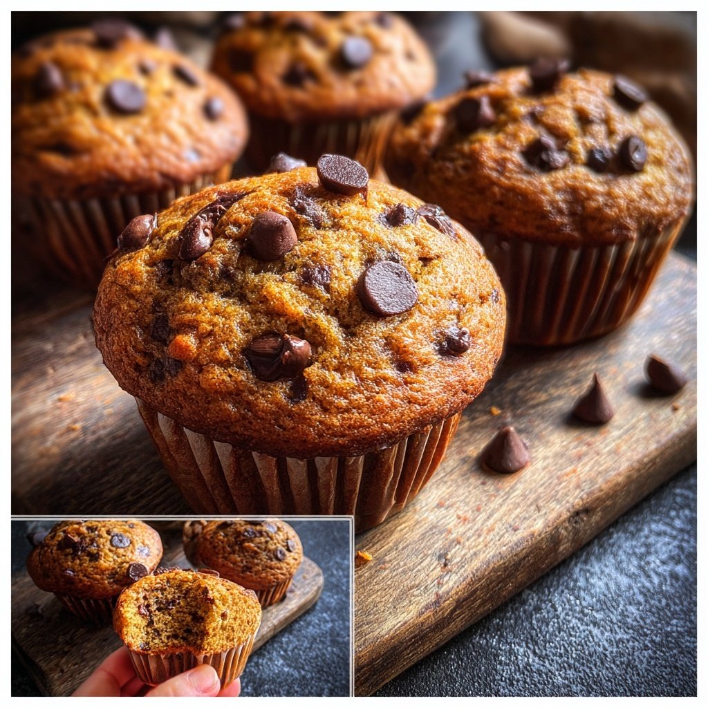 Chocolate Chip Banana Muffins