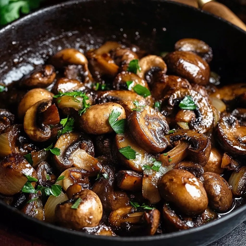 Garlic Butter Mushrooms & Onions