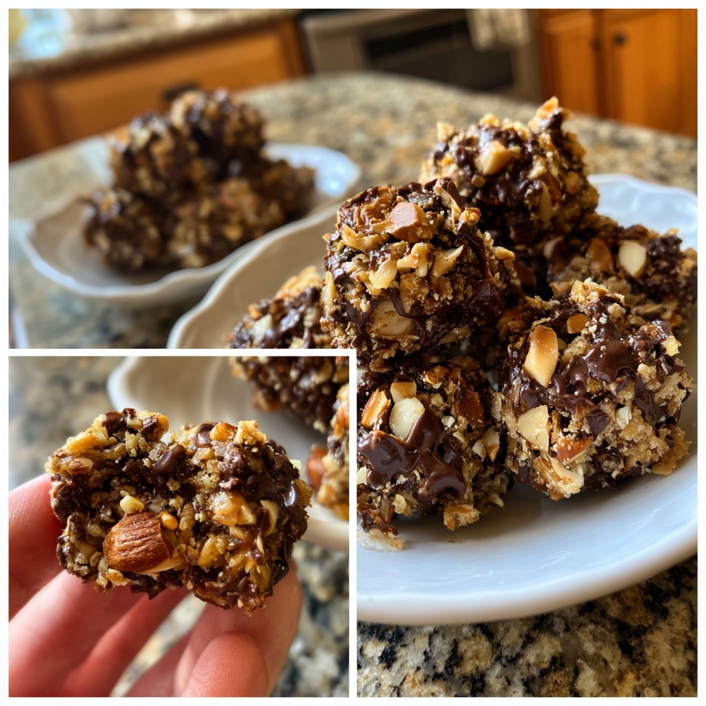 Chocolate Coconut Almond Crunch Bites