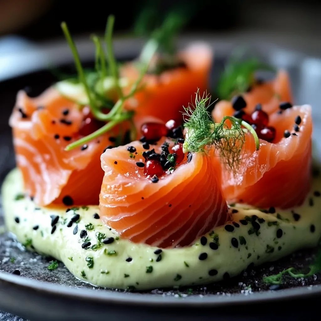 Christmas Mousse with Avocado and Smoked Salmon