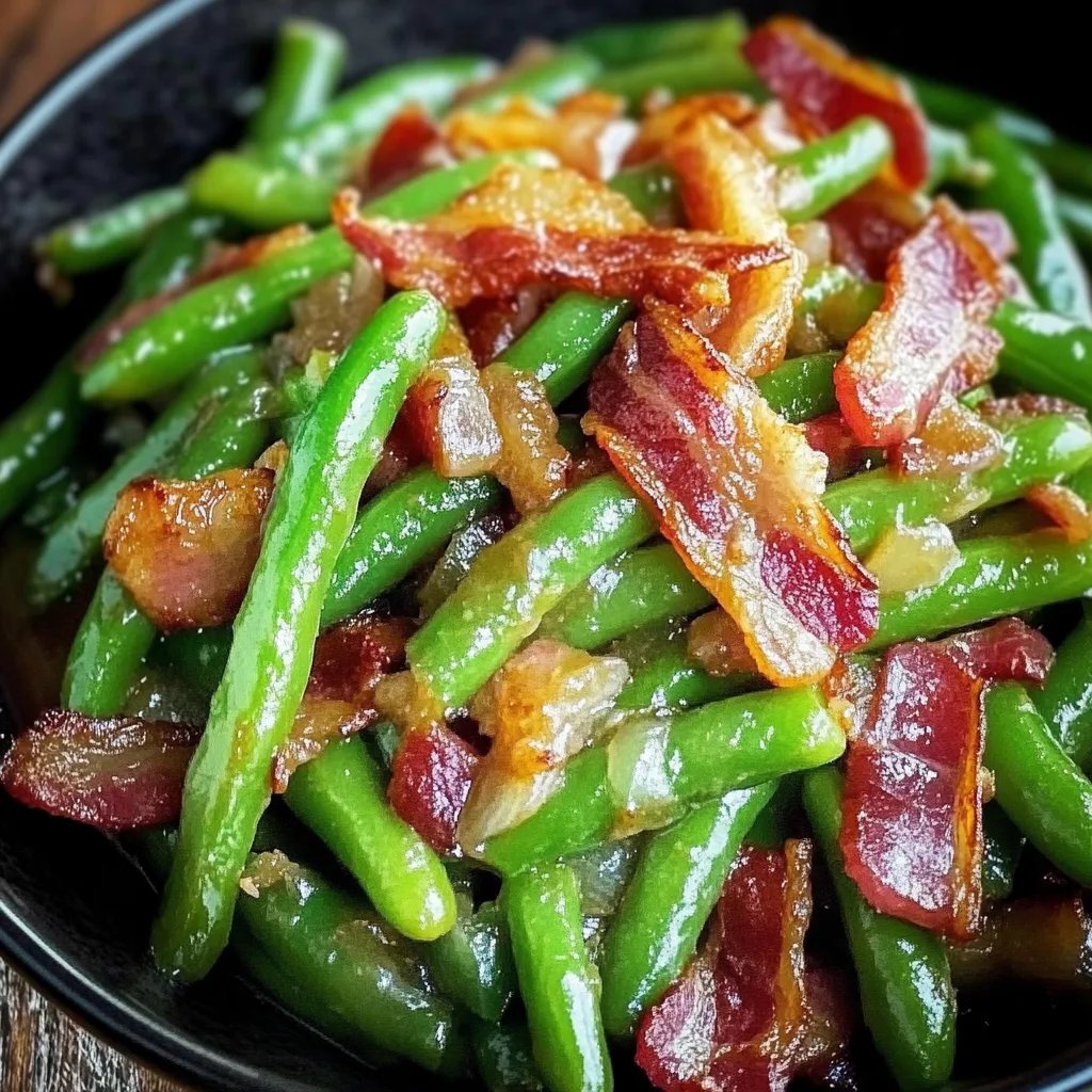 Fresh Southern Green Beans with Bacon