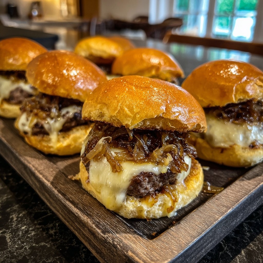 Sliders with Caramelized Onions