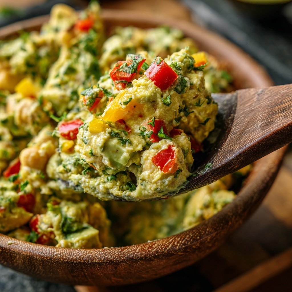 Healthy & Light Avocado Chickpea Salad