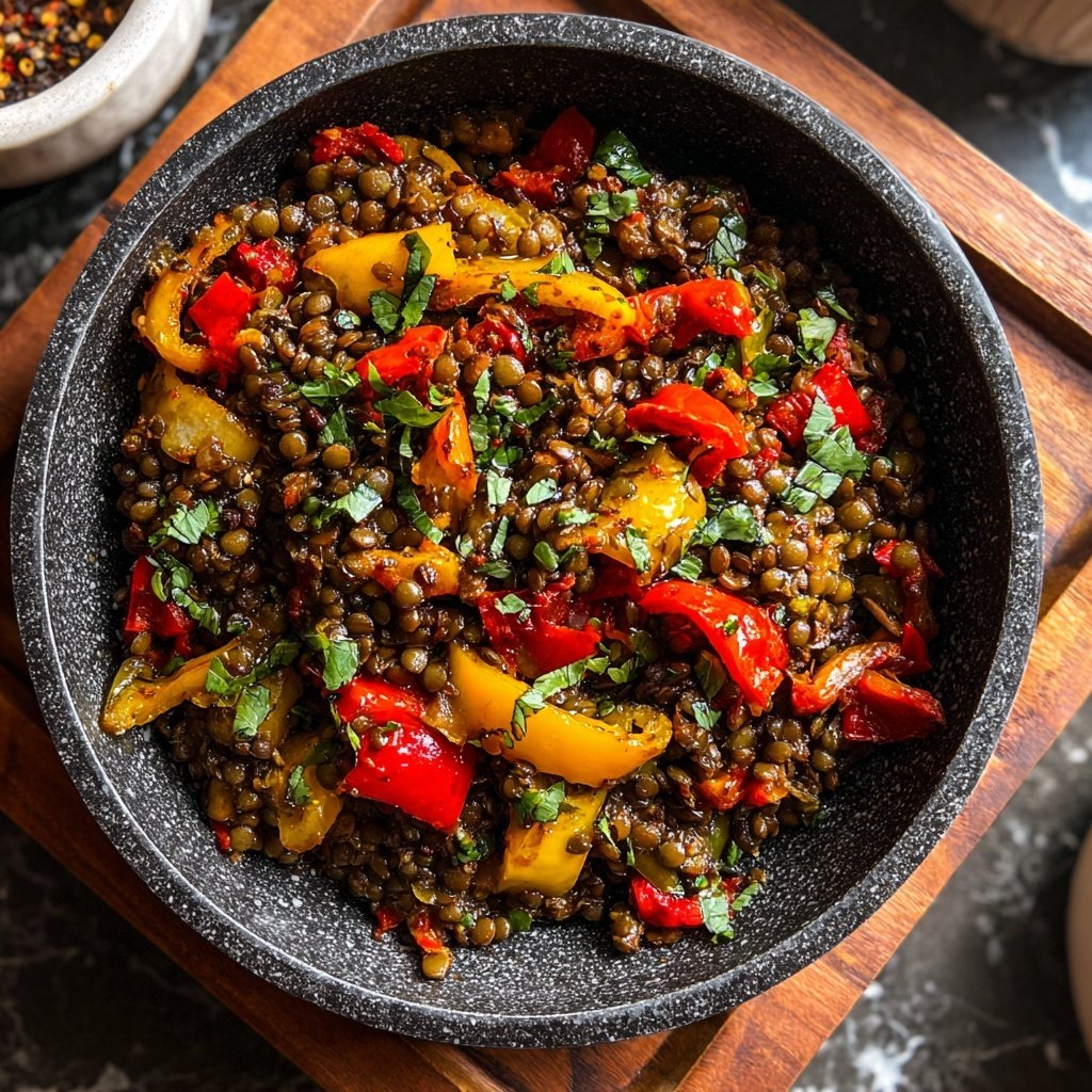 Smoky Lentil Veggie Skillet