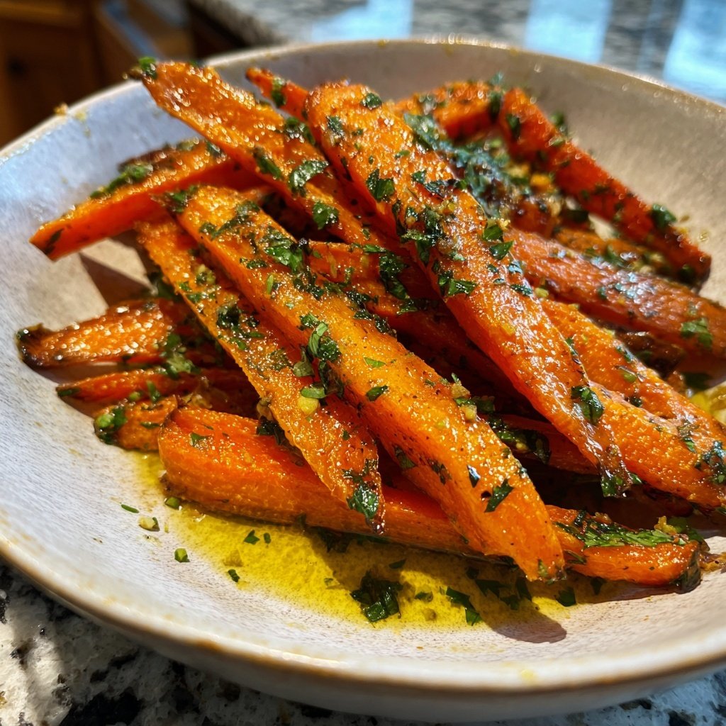 Healthy Smashed Carrots