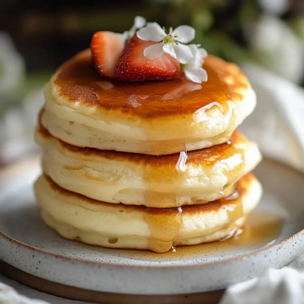 Fluffy Japanese Soufflé Pancakes