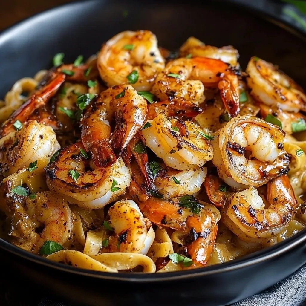 Blackened Shrimp Stroganoff