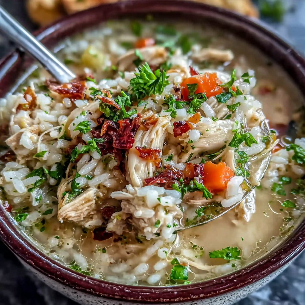 Chicken And Rice Weeknight Soup