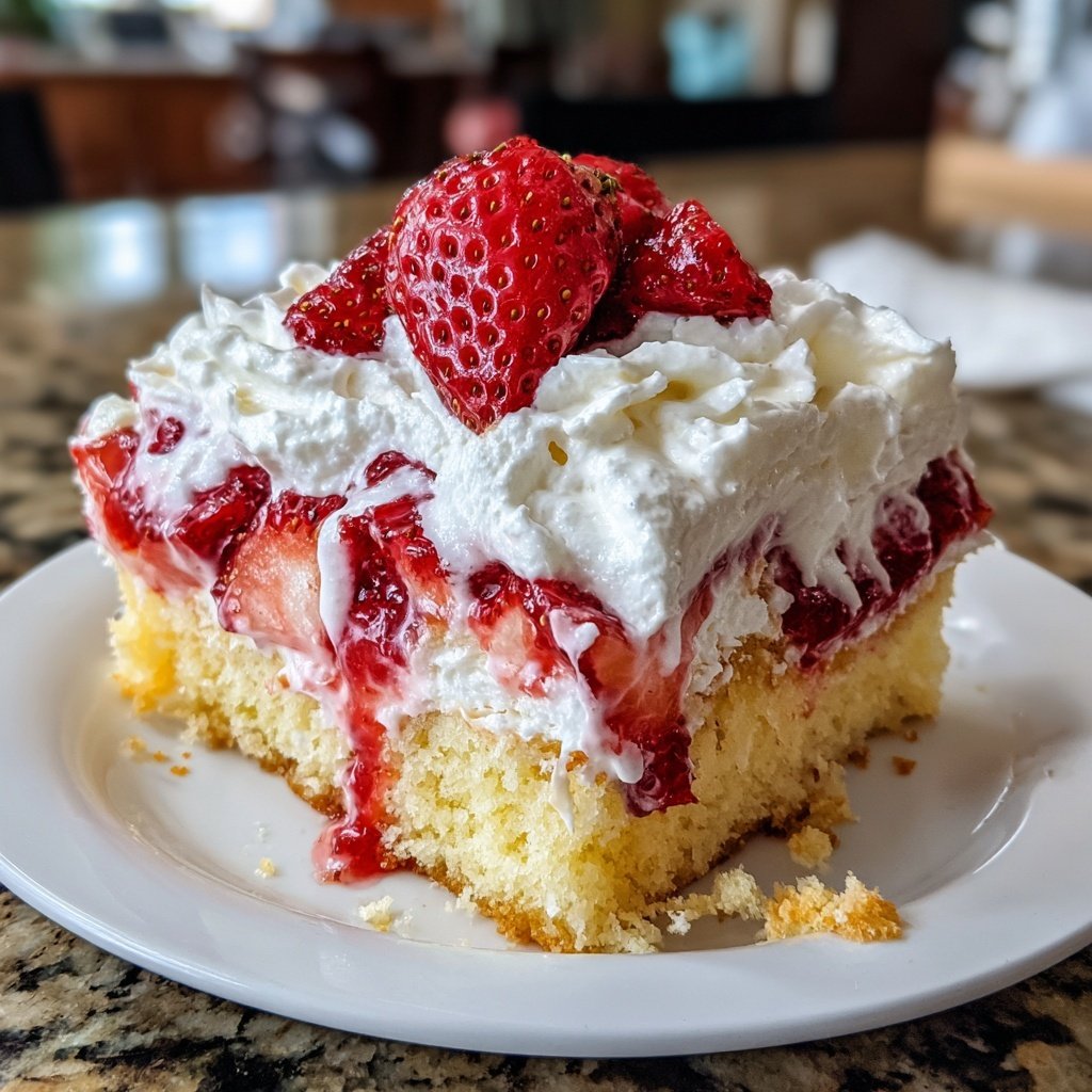Strawberry Shortcake Sheet Cake