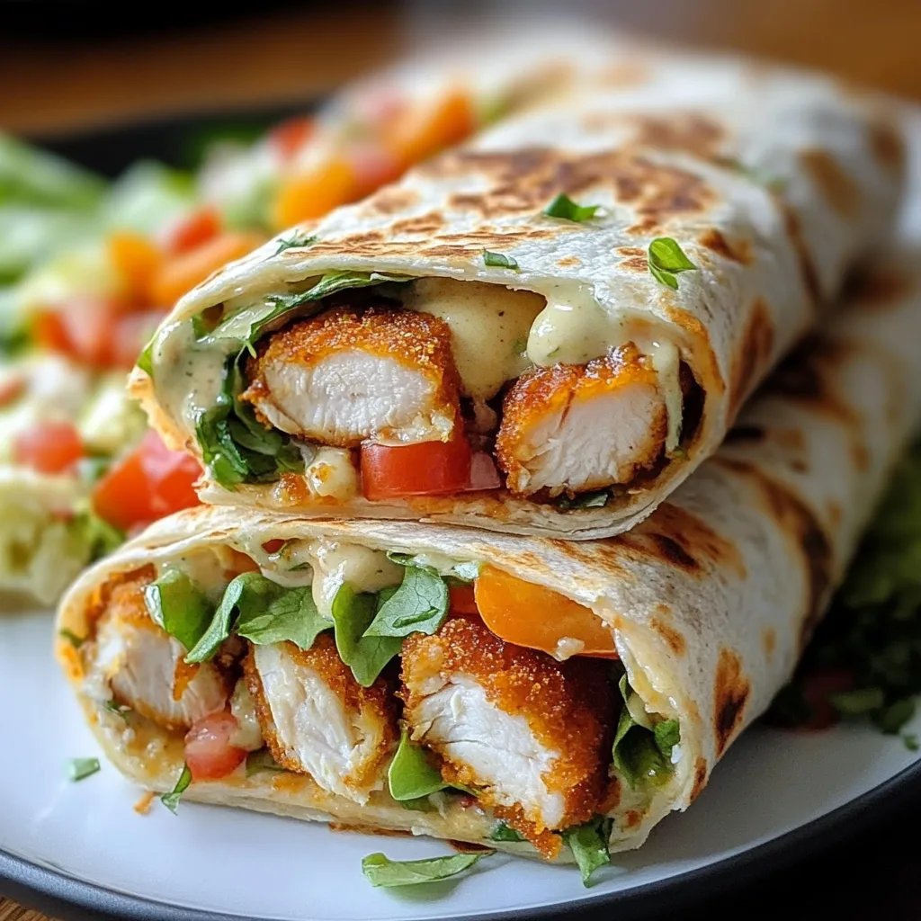 Crispy Chicken Ranch Snack Wrap