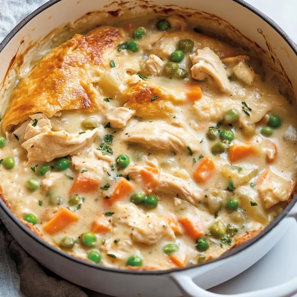 Crustless Chicken Pot Pie Recipe (One Pot + Healthy)