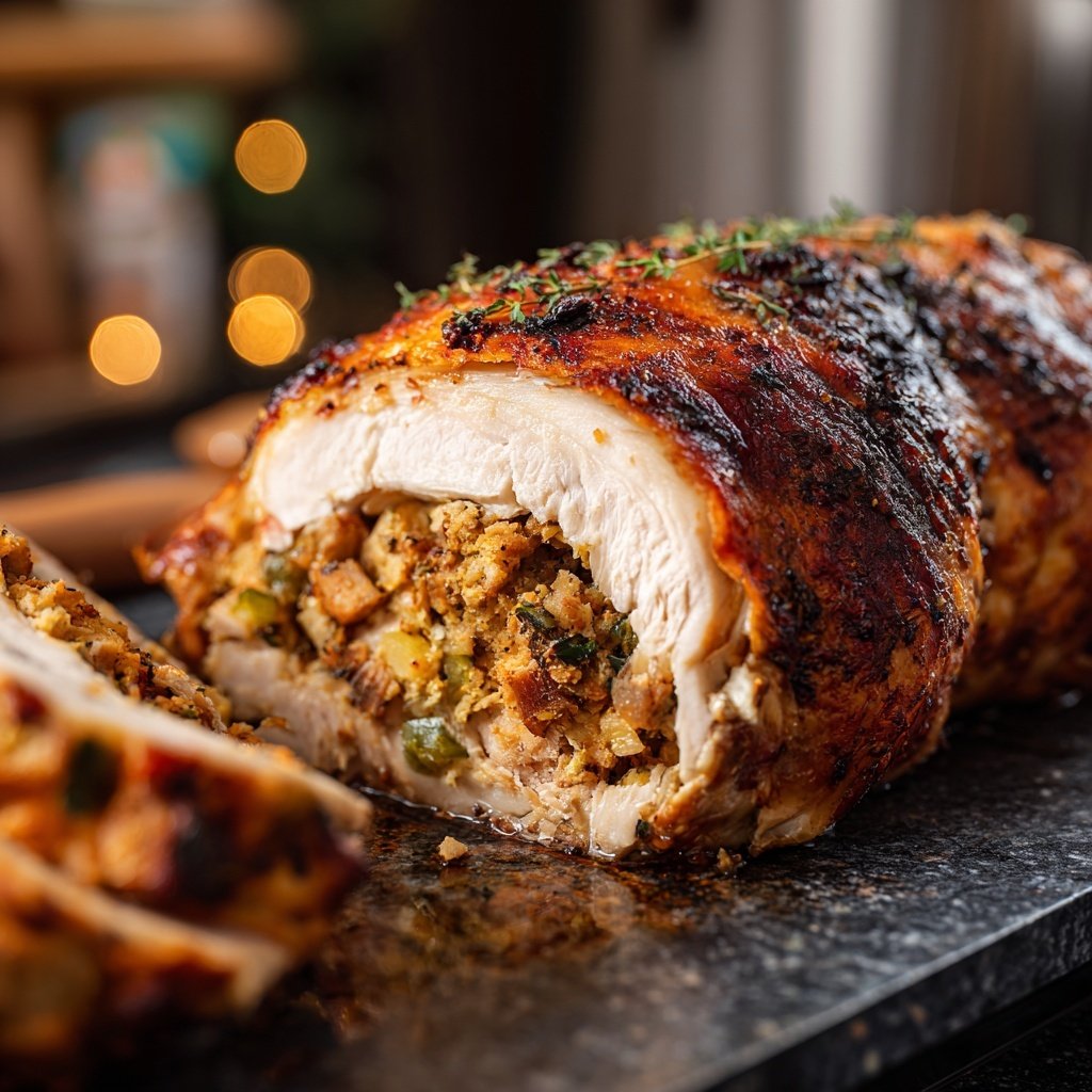 Seasonal & Festive Thanksgiving Herb Stuffed Turkey