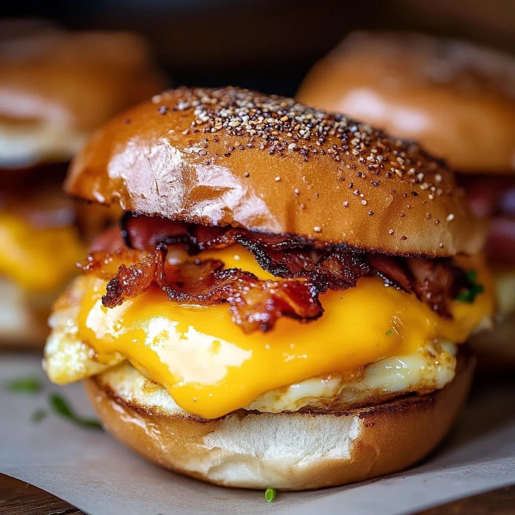 Crack Breakfast Sliders (Bacon Egg & Cheese)